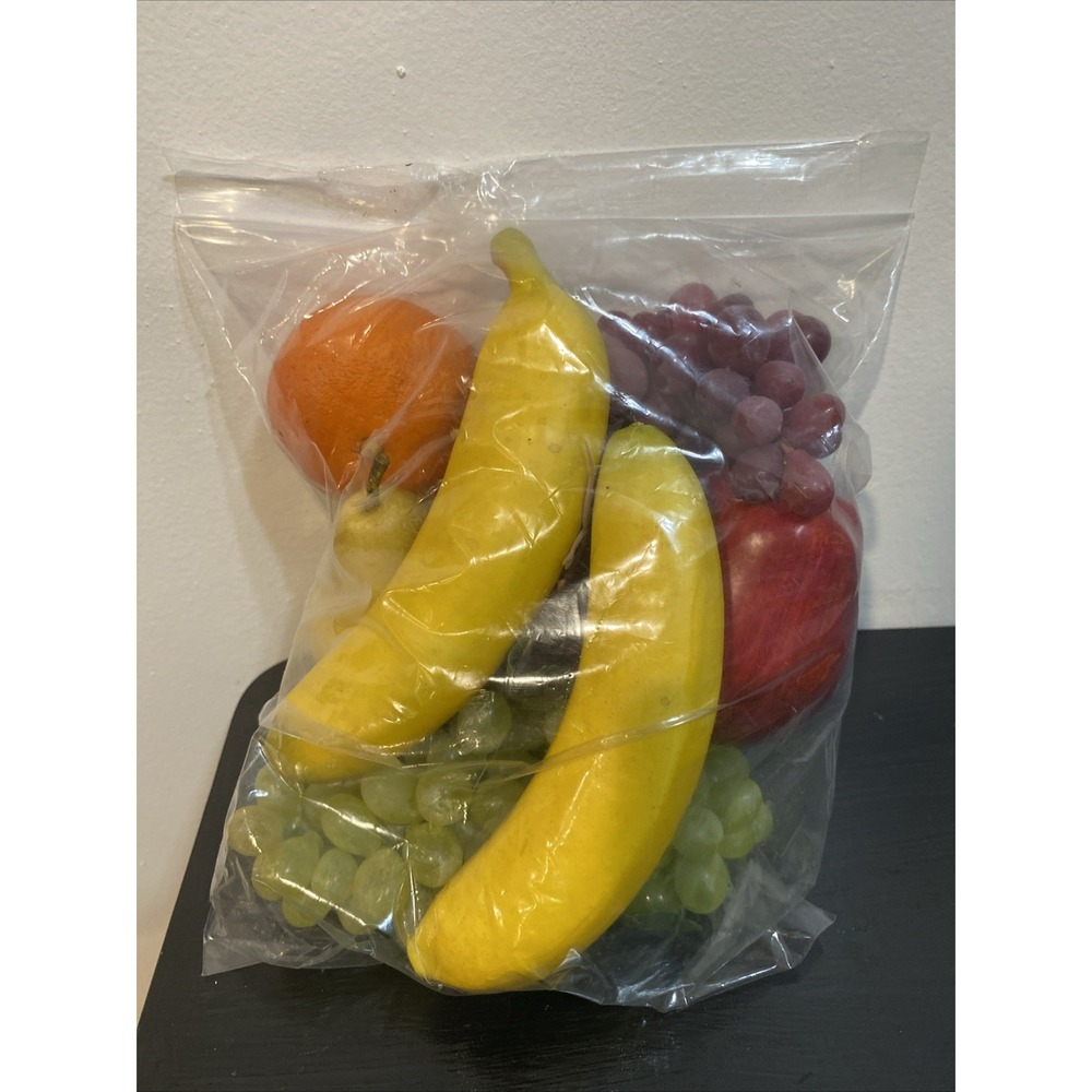 Realistic Artificial Grapes Apple Orange Decorative Fruit For A Basket Or play